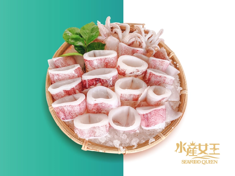 頂級澎湖野生透抽切圈